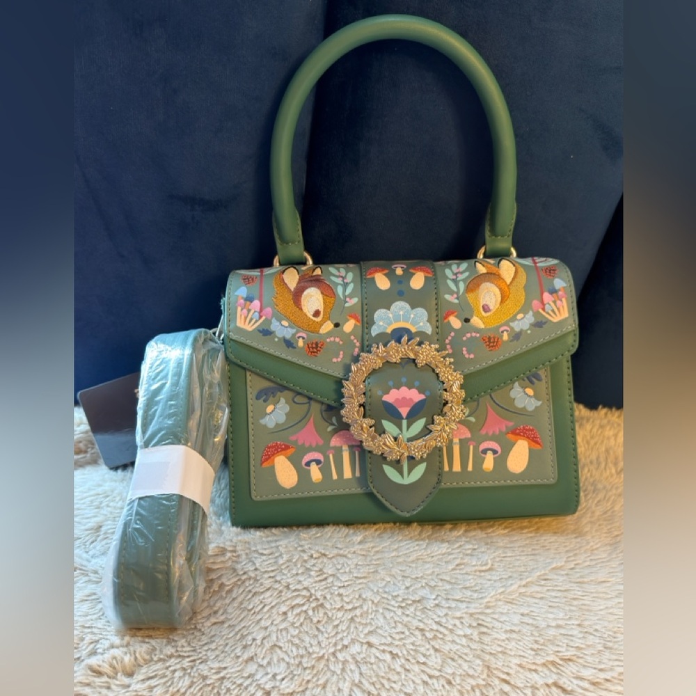 Loungefly Bambi Winter Folk Crossbody Bag NWT.